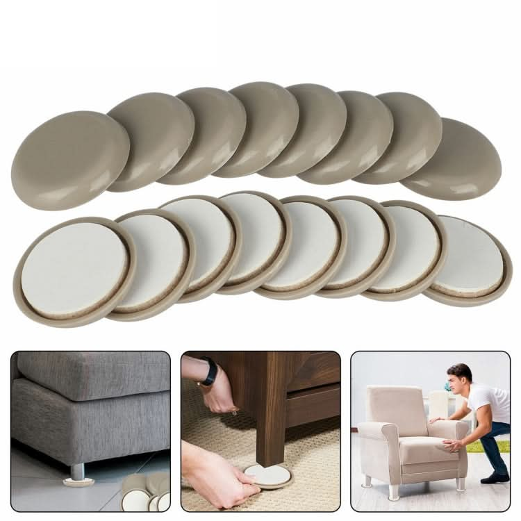 16 in 1 25mm Round Table Chairs Non-slip Foot Mat