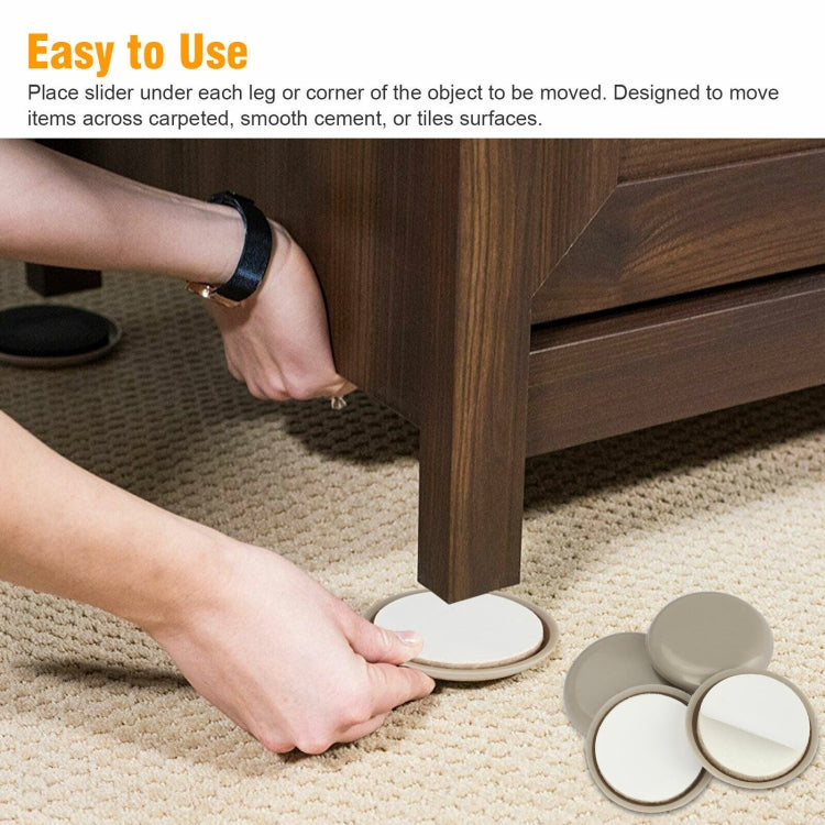 32 in 1 25mm Round Table Chairs Non-slip Foot Mat