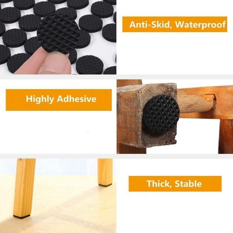 2pcs 22mm Round Plaid EVA Table Sofa Slip-proof Noise-reducing Foot Pads-Reluova