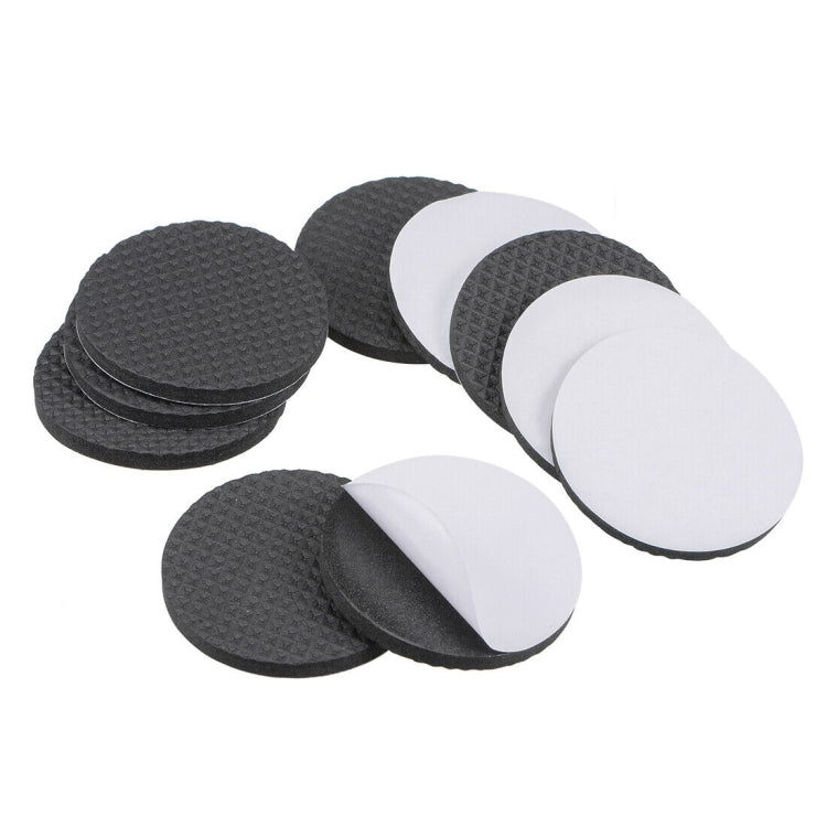 2pcs 46mm Round Plaid EVA Table Sofa Slip-proof Noise-reducing Foot Pads