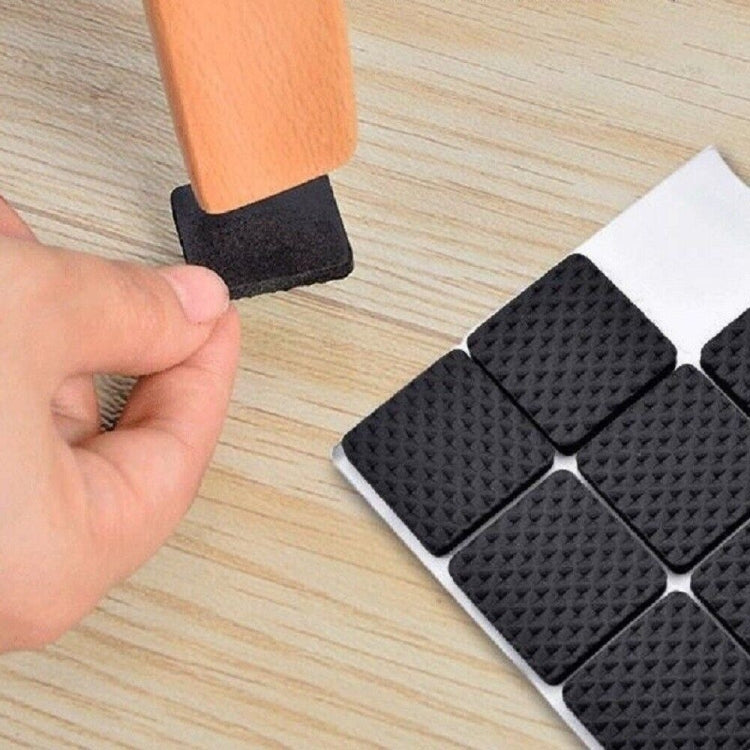 2pcs 27mm Square Plaid EVA Table Sofa Slip-proof Noise-reducing Foot Pads