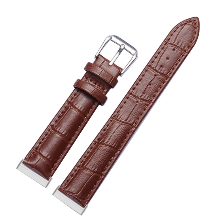 Universal Crocodile Texture Genuine Leather Watch Band