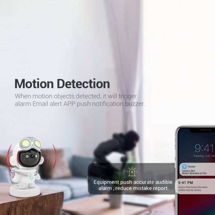 ESCAM PT211 Motion Detection & Tracking 2MP Sound Alarm Cloud Storage Two-way Audio Night Vision WiFi Camera