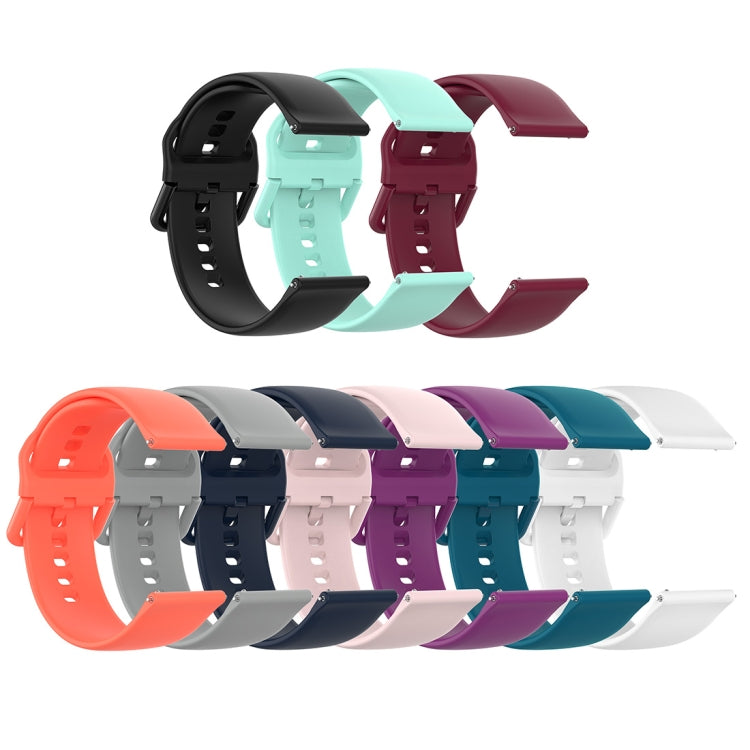 Color Buckle Silicone Wrist Strap Watch Band for Fitbit Versa 2 / Versa / Versa Lite / Blaze