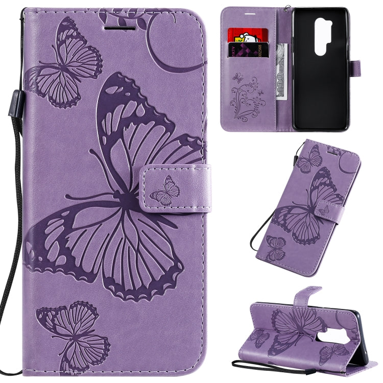 3D Butterflies Embossing Pattern Horizontal Flip Leather Case with Holder & Card Slot & Wallet & Lanyard, Series 3-Reluova