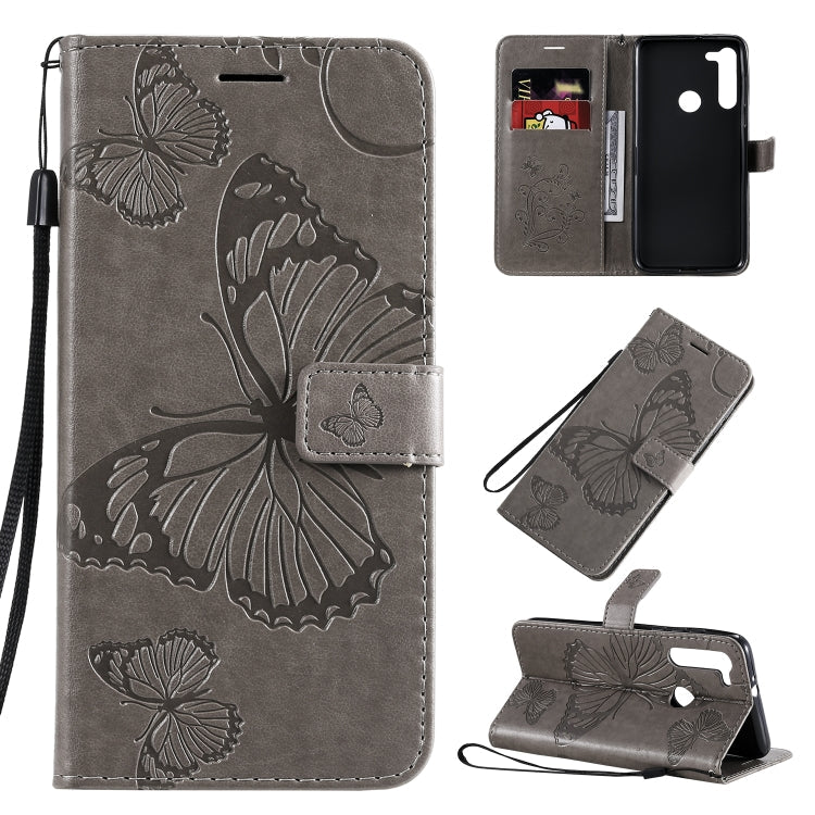 3D Butterflies Embossing Pattern Horizontal Flip Leather Case with Holder & Card Slot & Wallet & Lanyard, Series 5-Reluova