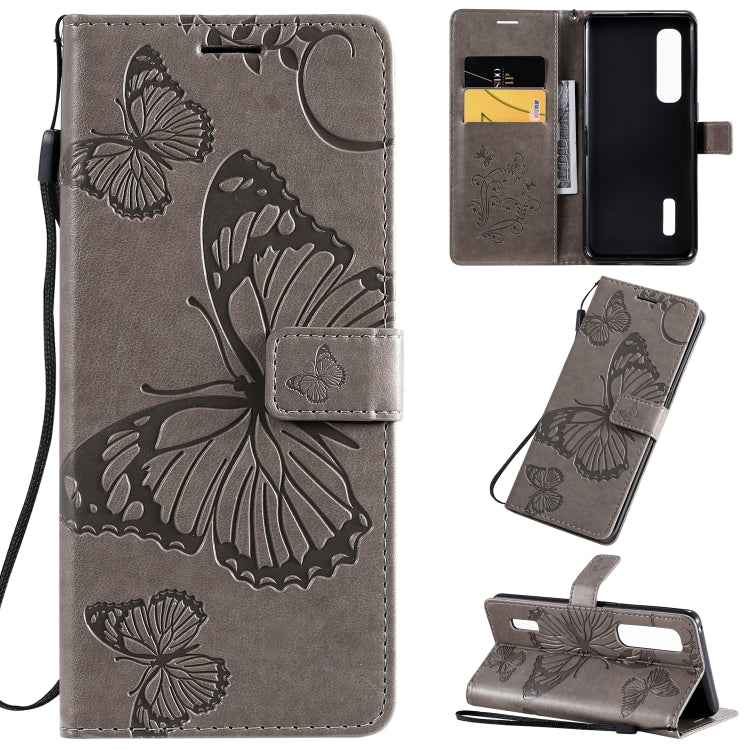 3D Butterflies Embossing Pattern Horizontal Flip Leather Case with Holder & Card Slot & Wallet & Lanyard, Series 5-Reluova