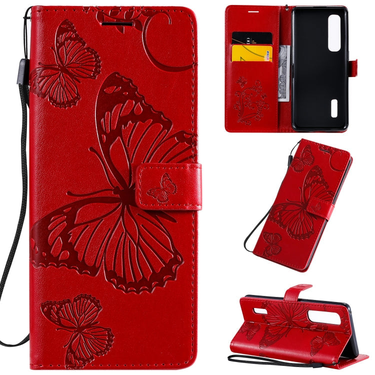 3D Butterflies Embossing Pattern Horizontal Flip Leather Case with Holder & Card Slot & Wallet & Lanyard, Series 5-Reluova