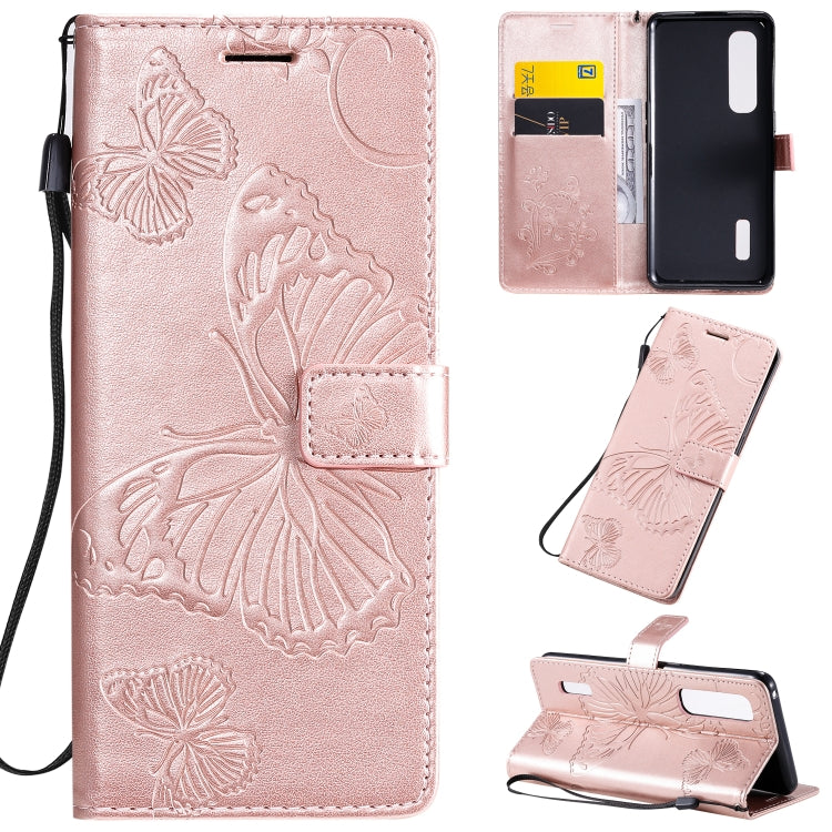 3D Butterflies Embossing Pattern Horizontal Flip Leather Case with Holder & Card Slot & Wallet & Lanyard, Series 5-Reluova