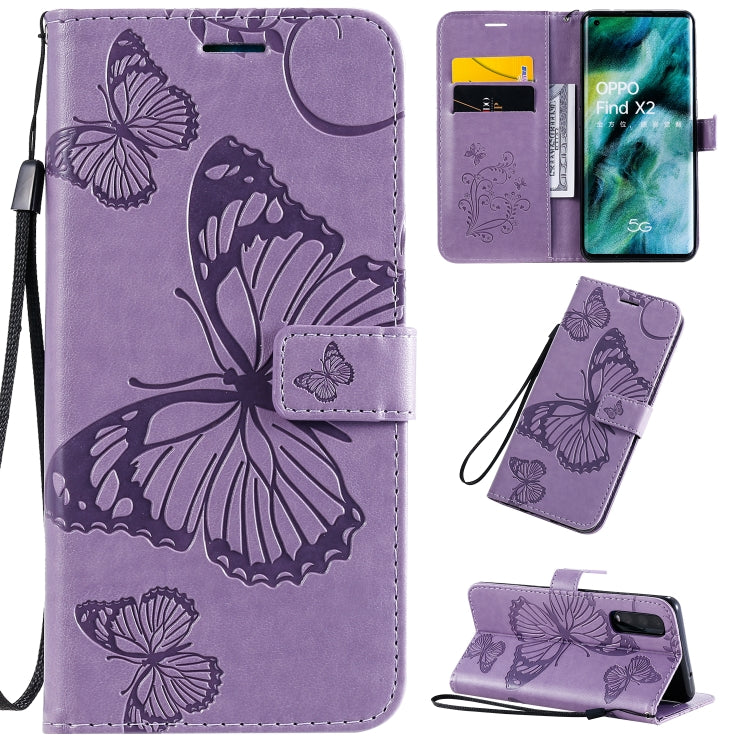 3D Butterflies Embossing Pattern Horizontal Flip Leather Case with Holder & Card Slot & Wallet & Lanyard, Series 6-Reluova