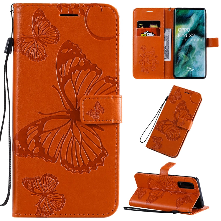 3D Butterflies Embossing Pattern Horizontal Flip Leather Case with Holder & Card Slot & Wallet & Lanyard, Series 6-Reluova