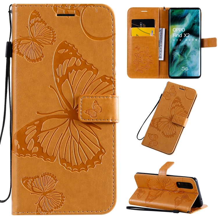 3D Butterflies Embossing Pattern Horizontal Flip Leather Case with Holder & Card Slot & Wallet & Lanyard, Series 6-Reluova