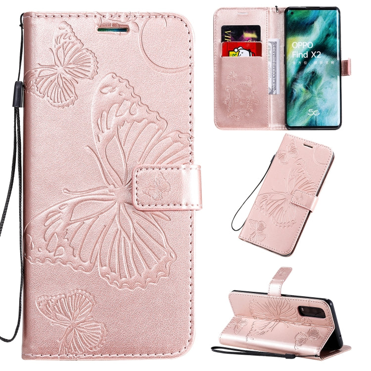 3D Butterflies Embossing Pattern Horizontal Flip Leather Case with Holder & Card Slot & Wallet & Lanyard, Series 6-Reluova