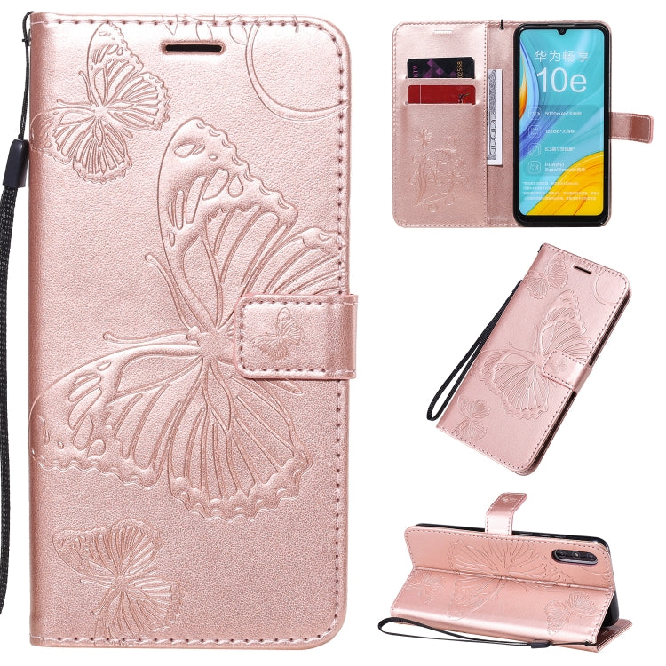 3D Butterflies Embossing Pattern Horizontal Flip Leather Case with Holder & Card Slot & Wallet & Lanyard, Series 7-Reluova