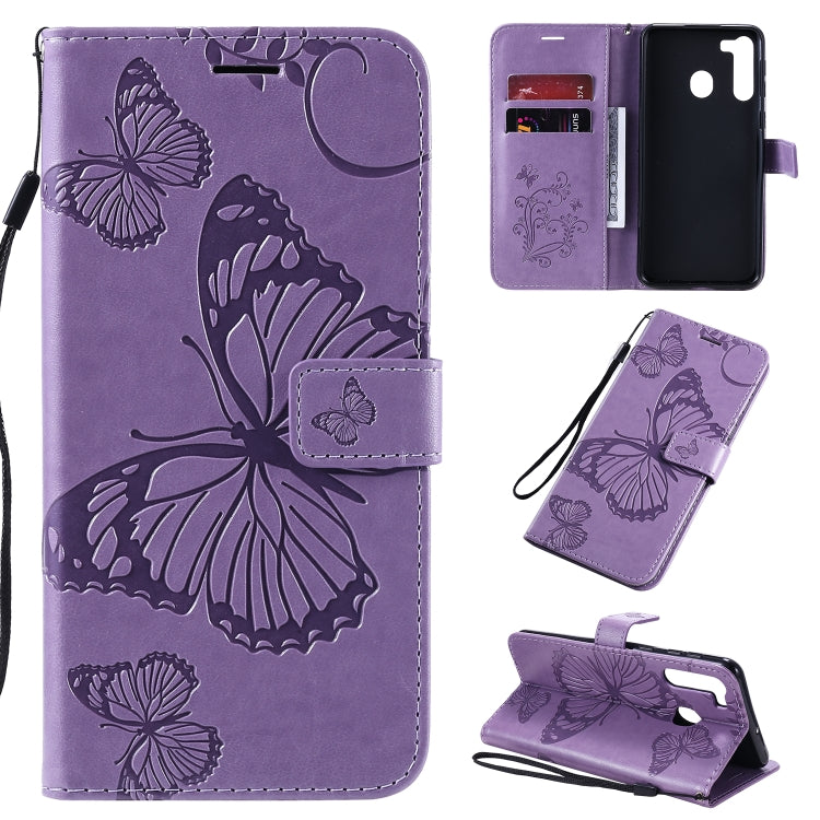 3D Butterflies Embossing Pattern Horizontal Flip Leather Case with Holder & Card Slot & Wallet & Lanyard, Series 6-Reluova