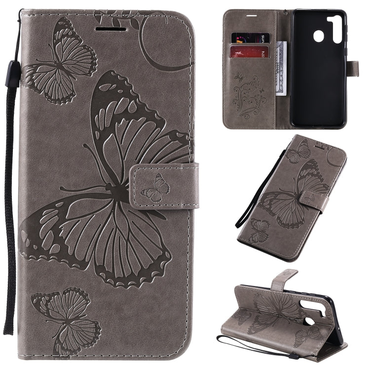 3D Butterflies Embossing Pattern Horizontal Flip Leather Case with Holder & Card Slot & Wallet & Lanyard, Series 6-Reluova