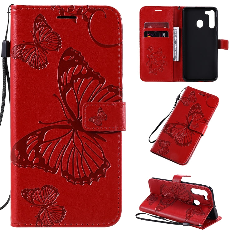 3D Butterflies Embossing Pattern Horizontal Flip Leather Case with Holder & Card Slot & Wallet & Lanyard, Series 6-Reluova