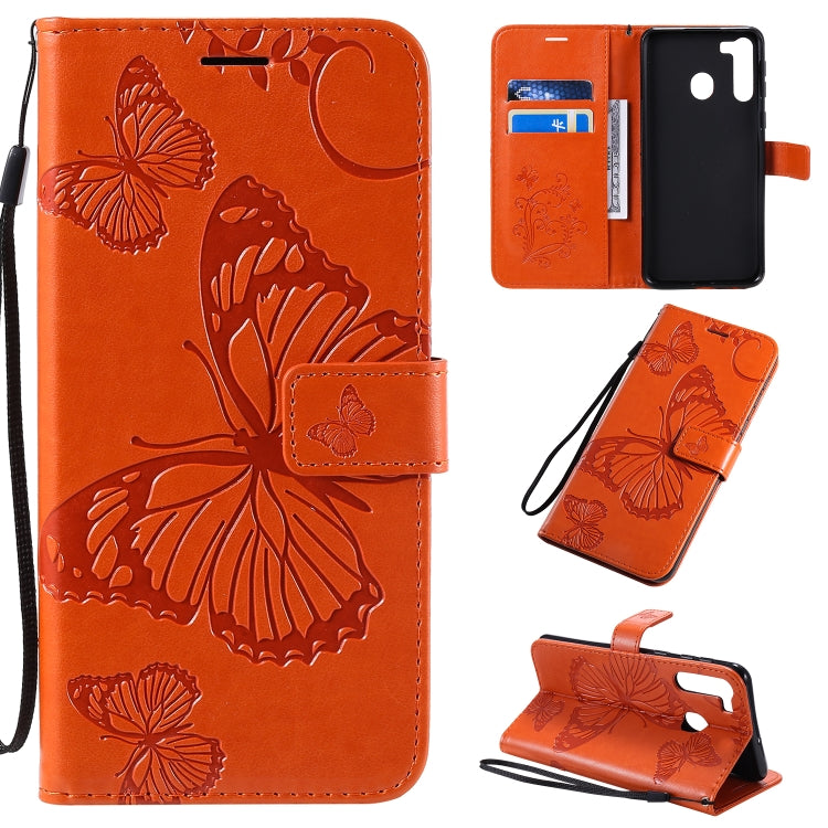 3D Butterflies Embossing Pattern Horizontal Flip Leather Case with Holder & Card Slot & Wallet & Lanyard, Series 6-Reluova