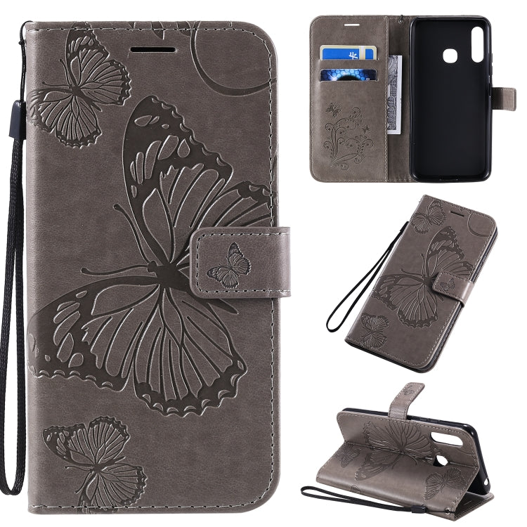 3D Butterflies Embossing Pattern Horizontal Flip Leather Case with Holder & Card Slot & Wallet & Lanyard, Series 3-Reluova