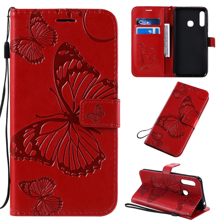 3D Butterflies Embossing Pattern Horizontal Flip Leather Case with Holder & Card Slot & Wallet & Lanyard, Series 3-Reluova