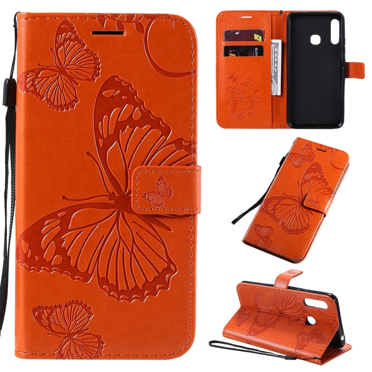 3D Butterflies Embossing Pattern Horizontal Flip Leather Case with Holder & Card Slot & Wallet & Lanyard, Series 3-Reluova