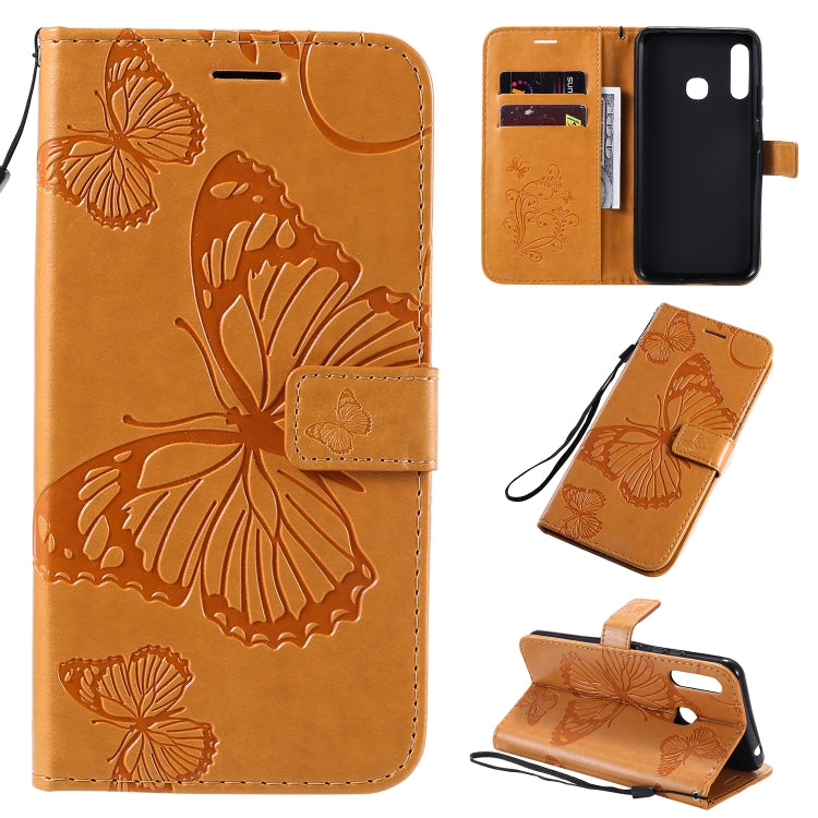 3D Butterflies Embossing Pattern Horizontal Flip Leather Case with Holder & Card Slot & Wallet & Lanyard, Series 3-Reluova