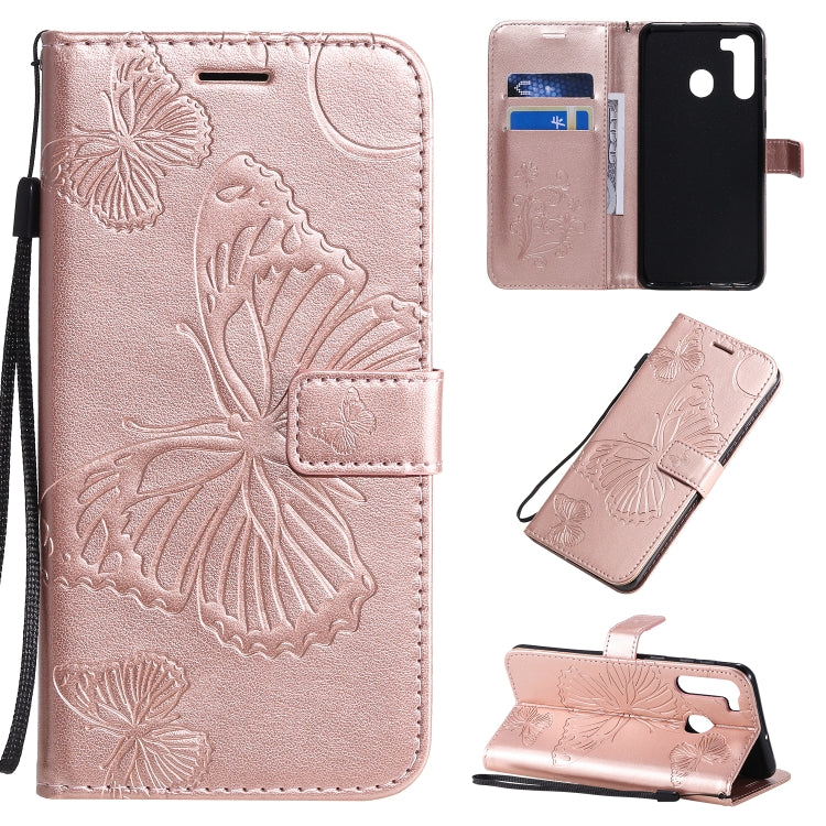 3D Butterflies Embossing Pattern Horizontal Flip Leather Case with Holder & Card Slot & Wallet & Lanyard, Series 3-Reluova