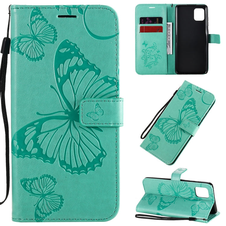 3D Butterflies Embossing Pattern Horizontal Flip Leather Case with Holder & Card Slot & Wallet & Lanyard, Series 3-Reluova