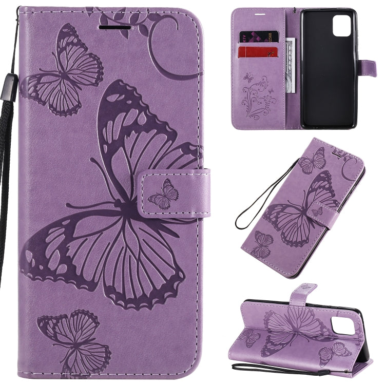 3D Butterflies Embossing Pattern Horizontal Flip Leather Case with Holder & Card Slot & Wallet & Lanyard, Series 3-Reluova