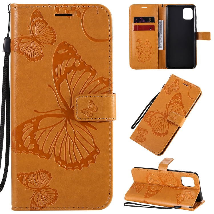 3D Butterflies Embossing Pattern Horizontal Flip Leather Case with Holder & Card Slot & Wallet & Lanyard, Series 3-Reluova