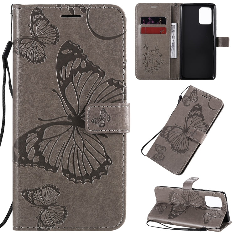 3D Butterflies Embossing Pattern Horizontal Flip Leather Case with Holder & Card Slot & Wallet & Lanyard, Series 7-Reluova