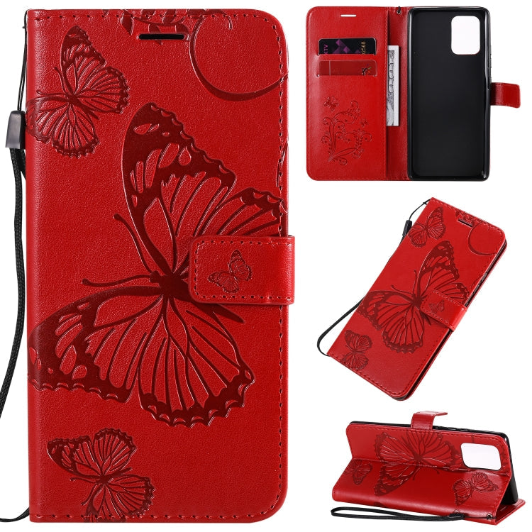 3D Butterflies Embossing Pattern Horizontal Flip Leather Case with Holder & Card Slot & Wallet & Lanyard, Series 7-Reluova