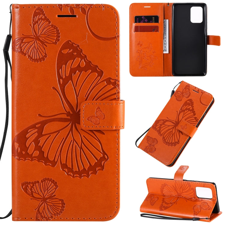 3D Butterflies Embossing Pattern Horizontal Flip Leather Case with Holder & Card Slot & Wallet & Lanyard, Series 7-Reluova