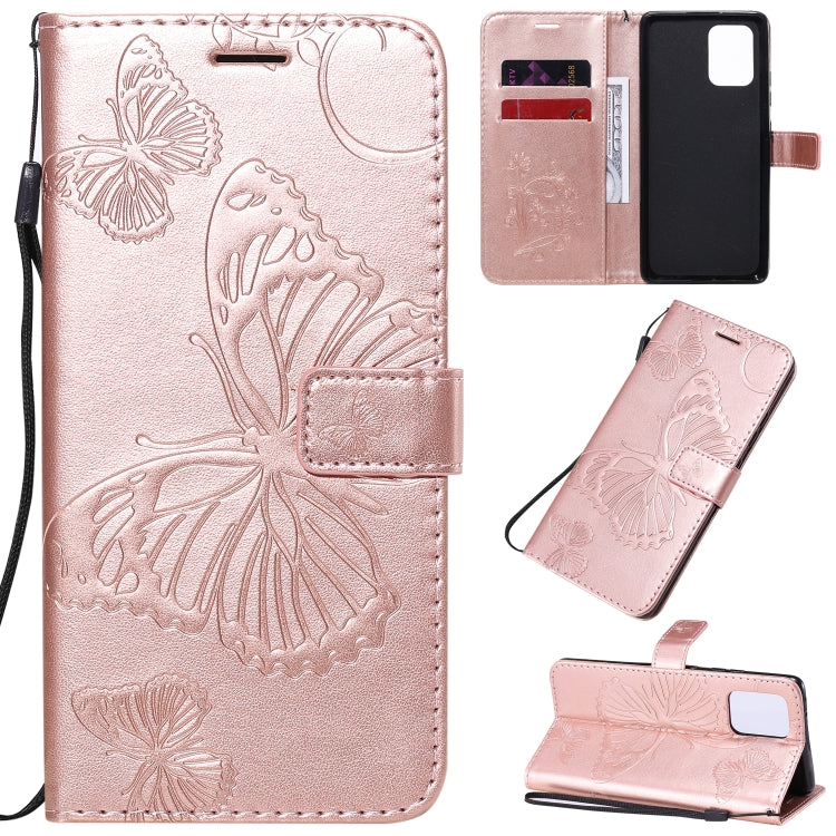 3D Butterflies Embossing Pattern Horizontal Flip Leather Case with Holder & Card Slot & Wallet & Lanyard, Series 7-Reluova