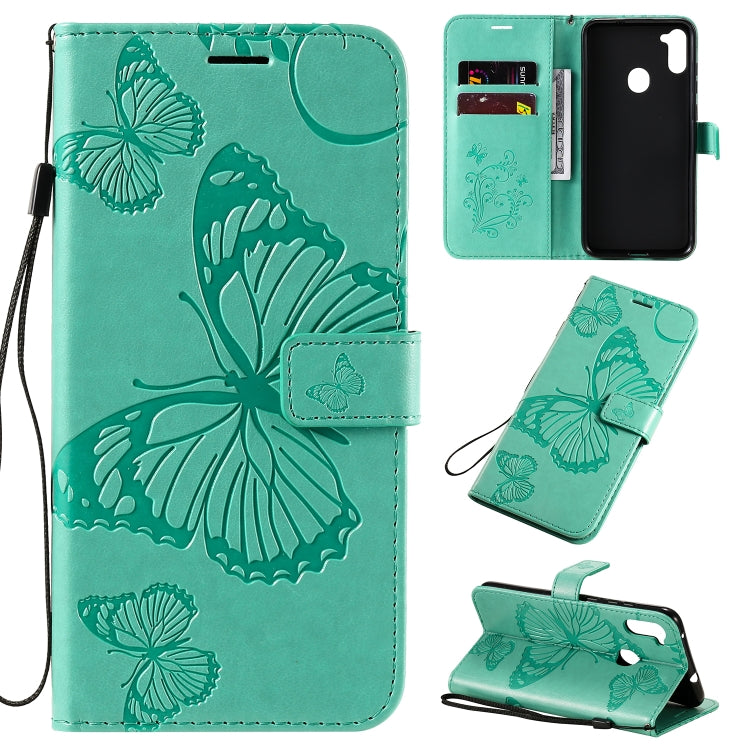 3D Butterflies Embossing Pattern Horizontal Flip Leather Case with Holder & Card Slot & Wallet & Lanyard, Series 4-Reluova