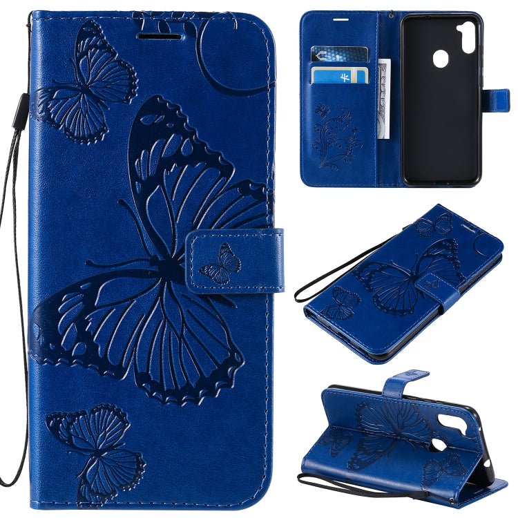 3D Butterflies Embossing Pattern Horizontal Flip Leather Case with Holder & Card Slot & Wallet & Lanyard, Series 4-Reluova