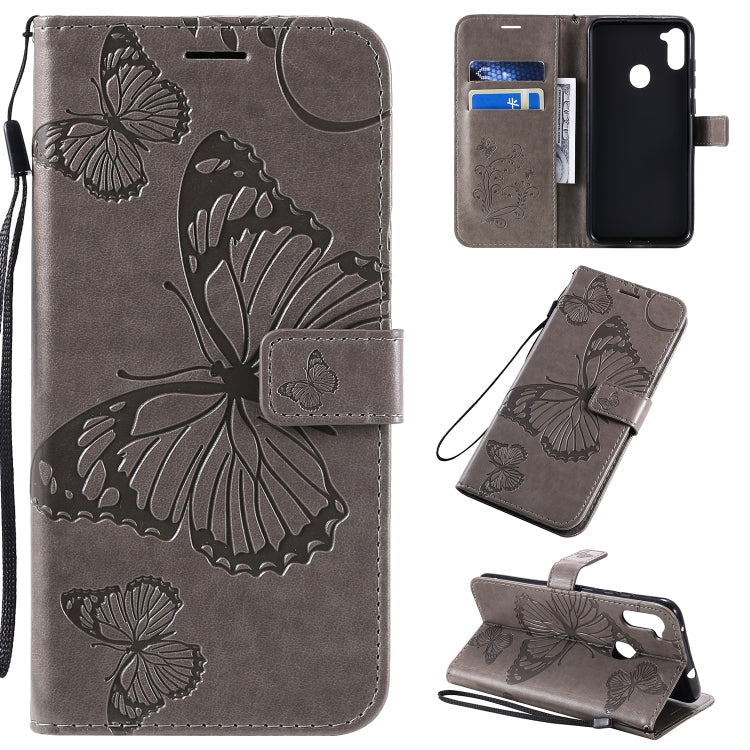 3D Butterflies Embossing Pattern Horizontal Flip Leather Case with Holder & Card Slot & Wallet & Lanyard, Series 4-Reluova