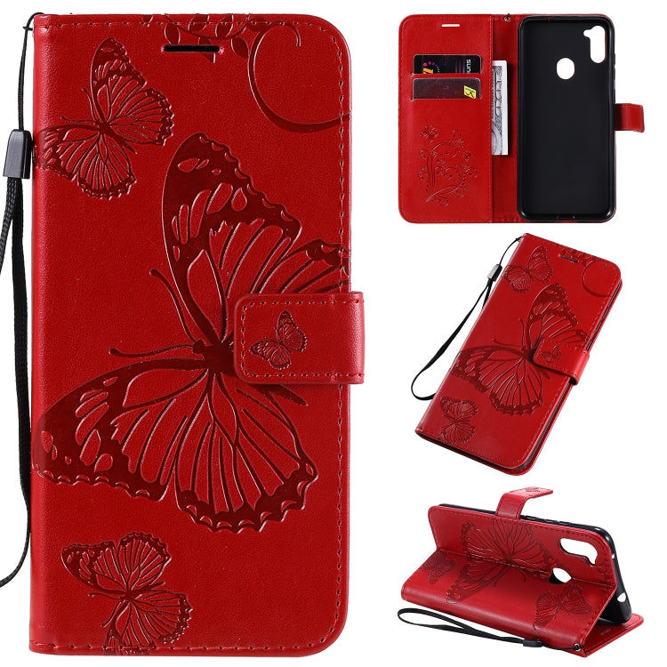 3D Butterflies Embossing Pattern Horizontal Flip Leather Case with Holder & Card Slot & Wallet & Lanyard, Series 4-Reluova