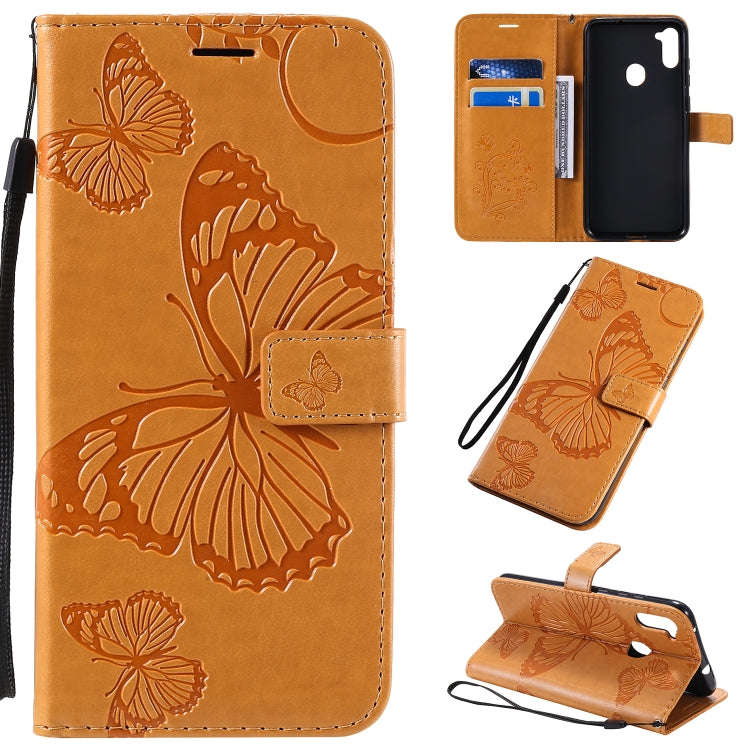 3D Butterflies Embossing Pattern Horizontal Flip Leather Case with Holder & Card Slot & Wallet & Lanyard, Series 4-Reluova