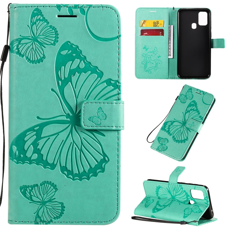 3D Butterflies Embossing Pattern Horizontal Flip Leather Case with Holder & Card Slot & Wallet & Lanyard, Series 4-Reluova