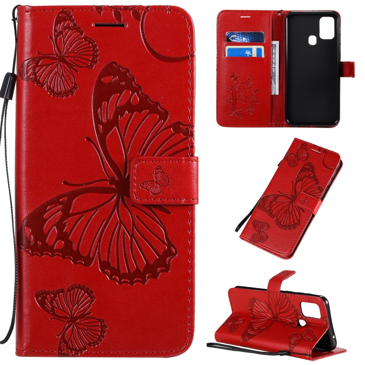 3D Butterflies Embossing Pattern Horizontal Flip Leather Case with Holder & Card Slot & Wallet & Lanyard, Series 4-Reluova