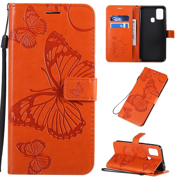 3D Butterflies Embossing Pattern Horizontal Flip Leather Case with Holder & Card Slot & Wallet & Lanyard, Series 4-Reluova