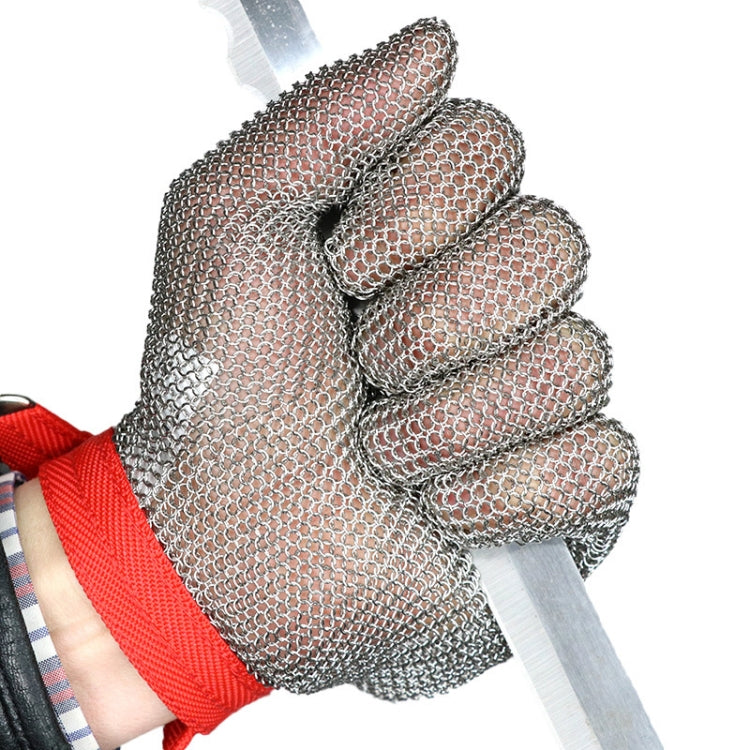 304 Stainless Steel 5 Fingers Steel Ring Anti-cutting Labor Protection Gloves Reluova