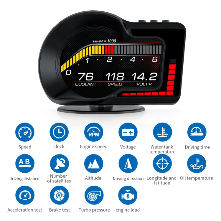 F15 Car High-definition LCD Instrument OBD+GPS HUD Head-up Display ÎҵÄÉ̵ê