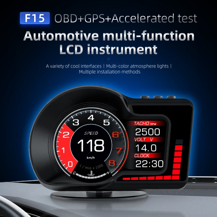 F15 Car High-definition LCD Instrument OBD+GPS HUD Head-up Display ÎҵÄÉ̵ê