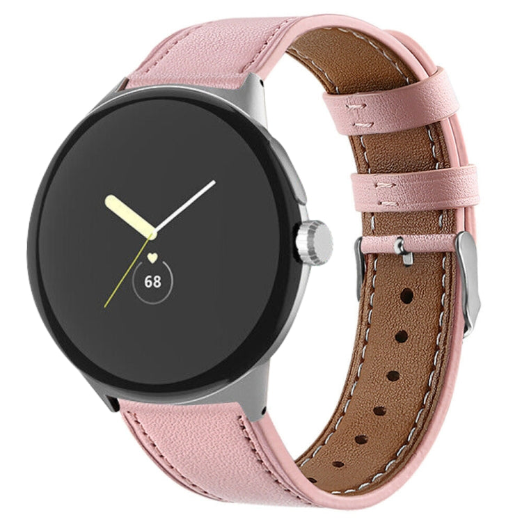 Round Tail Genuine Leather Watch Band