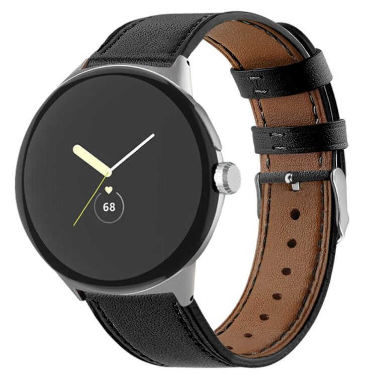 Round Tail Genuine Leather Watch Band