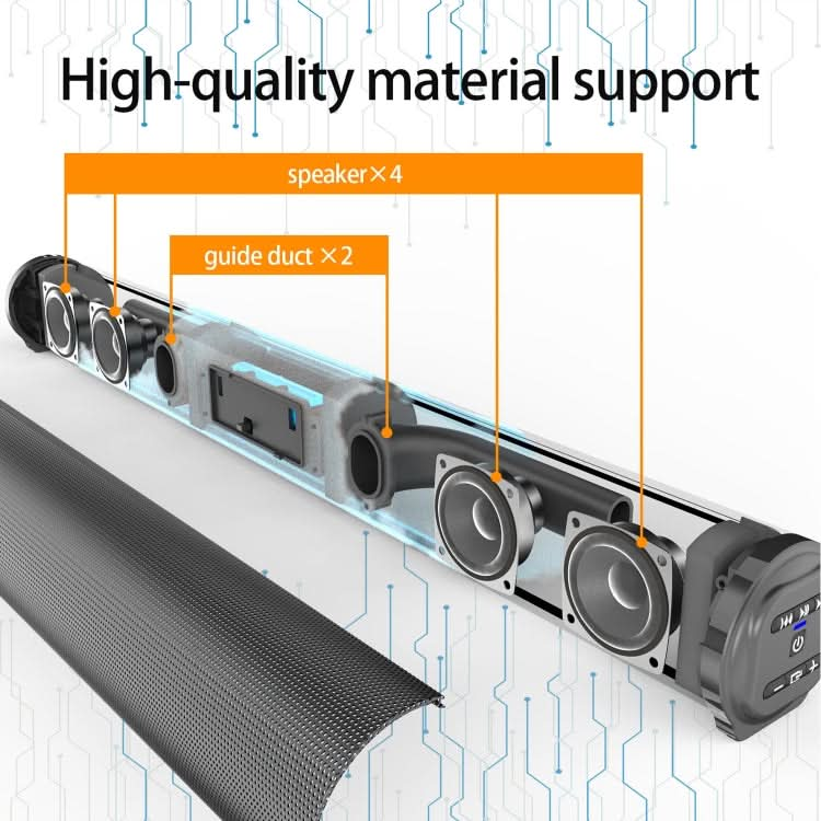 BS-10 Bluetooth 5.0 Speaker TV Soundbar with Remote Control