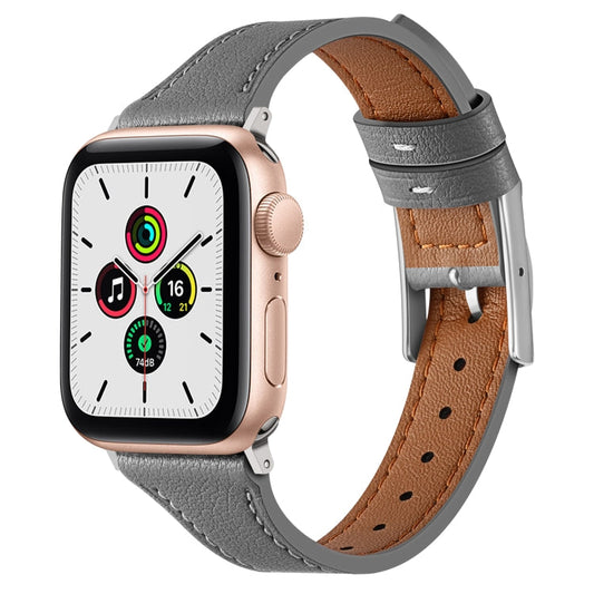 Genuine Leather Breathable Watch Band For Apple Watch