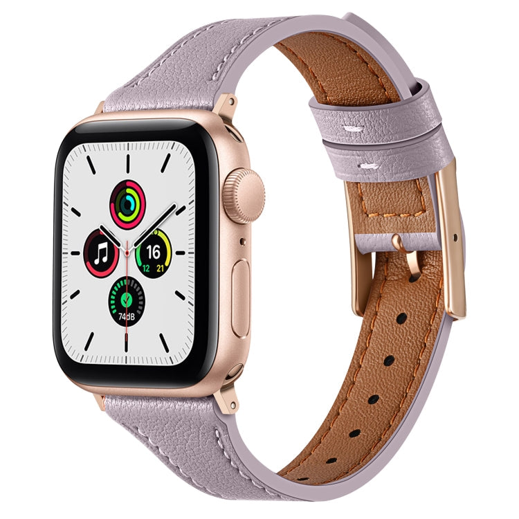 Genuine Leather Breathable Watch Band For Apple Watch